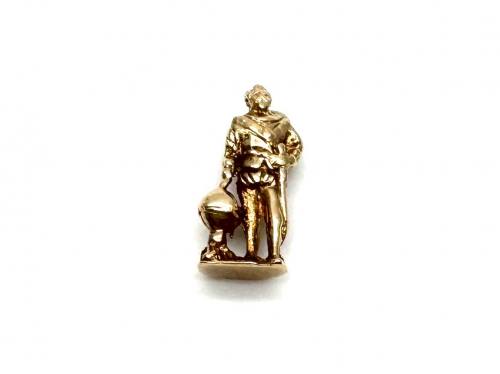 9ct Yellow Gold Soldier Charm