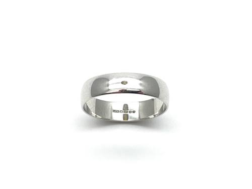 9ct White Gold Wedding Ring