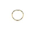 9ct Yellow Gold Diamond Wishbone Ring 0.08ct