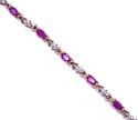 9ct Ruby & Diamond Bracelet