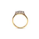 14ct Yellow Gold Diamond 3 Stone Ring