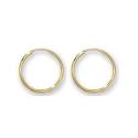 9ct Yellow Gold Sleeper Hoop Earrings