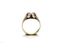 9ct Yellow Gold Gents CZ Solitaire Ring