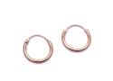 9ct Yellow Gold Sleeper Hoop Earrings