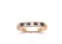 9ct Sapphire & Diamond Eternity Ring