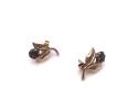 9ct Yellow Gold Garnet Stud Earrings