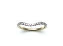 9ct Yellow Gold Diamond Wishbone Ring 0.15ct