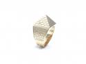 9ct Yellow Gold Pyramid Ring