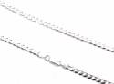 Silver Curb Necklet 18 Inch