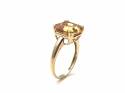 9ct Yellow Gold Quartz Solitaire Ring