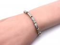 9ct Two Colour Diamond Bracelet