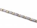 9ct Two Colour Diamond Bracelet