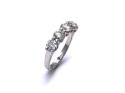 18ct White Gold Diamond 5 Stone Ring 1.53ct