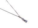 9ct Tanzanite & Diamond Necklet