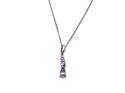 9ct Tanzanite & Diamond Necklet