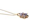 9ct Tanzanite & Zircon Pendant & Chain