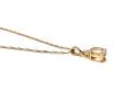 9ct Morganite & Diamond Pendant & Chain