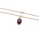 9ct Star Ruby & Diamond Pendant & Chain