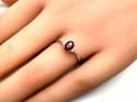 18ct Ruby & Diamond Solitaire Ring