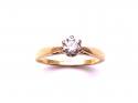 18ct Yellow Gold Diamond Solitaire Ring