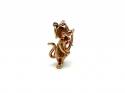 9ct Yellow Gold Cat & Violin Charm