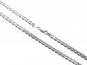 9ct White Gold Marine Link Chain 20