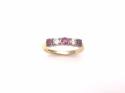 18ct Ruby & Diamond 5 Stone Ring