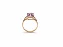 9ct Purple Topaz & Diamond Ring