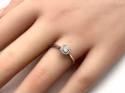 9ct White Gold Diamond Halo Ring 0.25ct