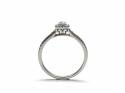 9ct White Gold Diamond Halo Ring 0.25ct