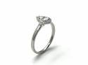 Platinum Pear Shaped Diamond Halo Ring