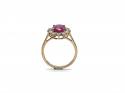 9ct Yellow Gold Ruby & Zircon Ring