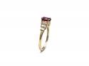 9ct Yellow Gold Ruby & Diamond Ring