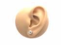 Silver Plain Ball Stud Earrings 6mm