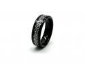 Tungsten Carbide Meteorite Honeycomb Inlay Ring