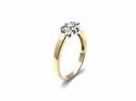 18ct Yellow Gold Diamond 3 Stone Ring