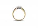 18ct Yellow Gold Diamond 3 Stone Ring