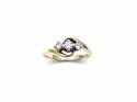 18ct Yellow Gold Diamond 3 Stone Ring