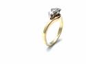 18ct Yellow Gold Diamond 3 Stone Ring