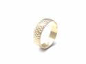 9ct Yellow Gold Patterned Wedding Ring