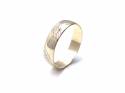 9ct Yellow Gold Patterned Wedding Ring