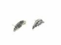 Silver Angel Wing Stud Earrings