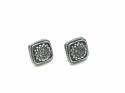 Silver Marcasite Art Deco Stud Earrings