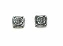 Silver Marcasite Art Deco Stud Earrings