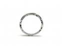 18ct White Gold Diamond Leaf Twisted Ring