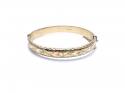 9ct Yellow Gold Patterned Bangle