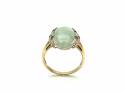 9ct Jade and Diamond Ring