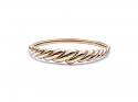 9ct Yellow Gold Fancy Bangle