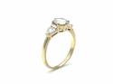 9ct Yellow Gold CZ 3 Stone Ring