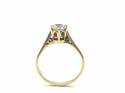 14ct Yellow Gold CZ Solitaire Ring